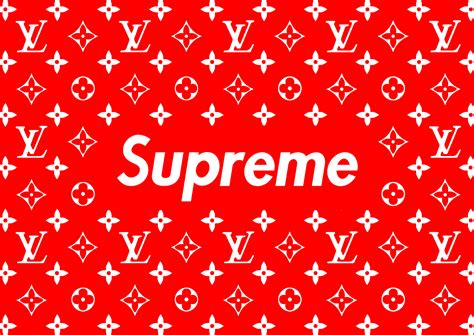 supreme combines with lv|louis vuitton supreme logo.